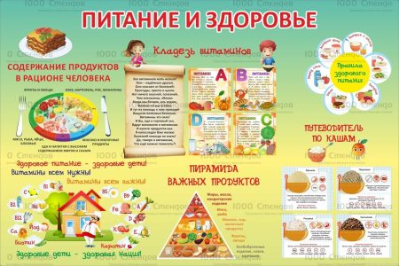 img. Стенд "ЖШ 101". Здоровое питание